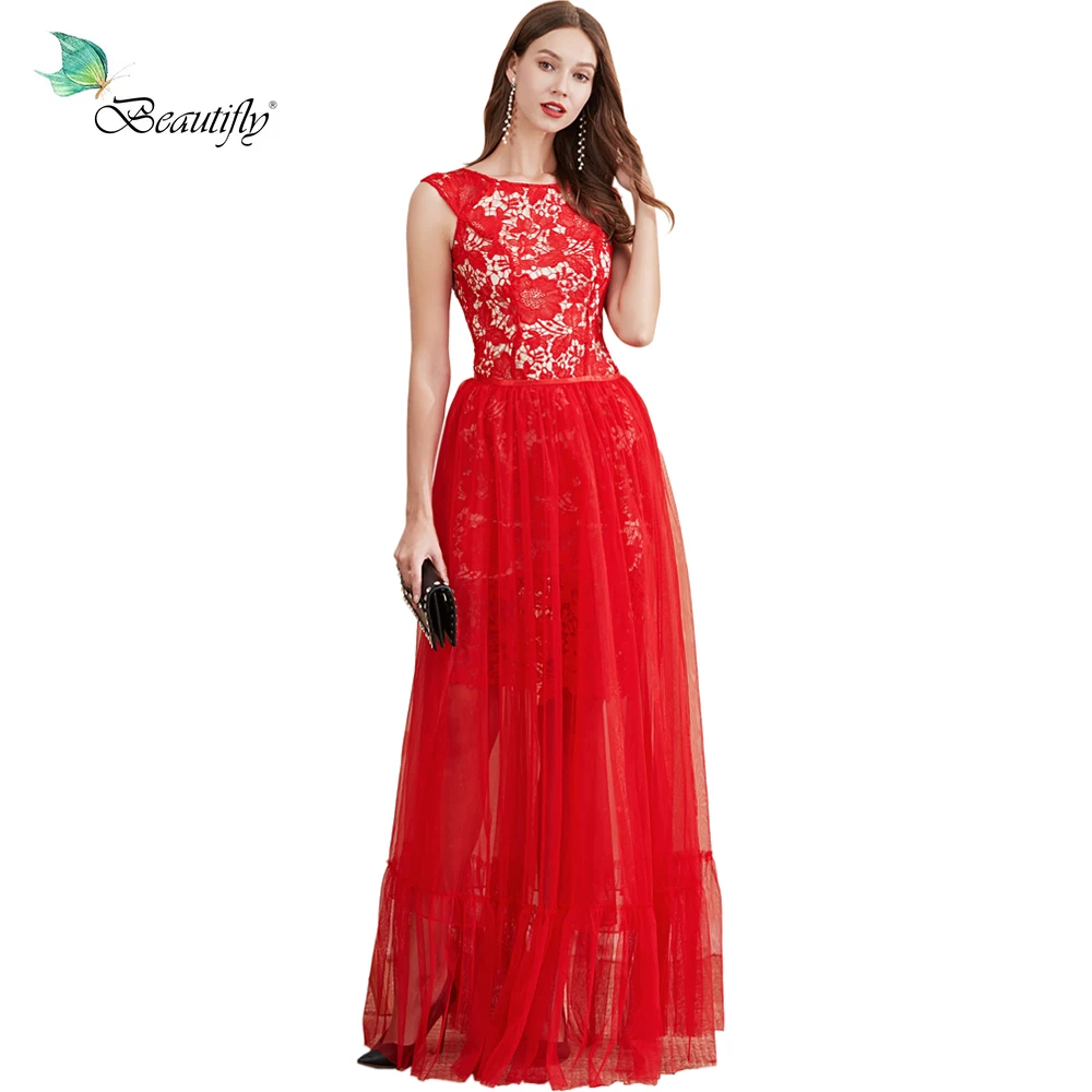 2021 beautifly elegante laço vermelho & tule vestido de baile de formatura festa de casamento à noite mãe dos vestidos de noiva