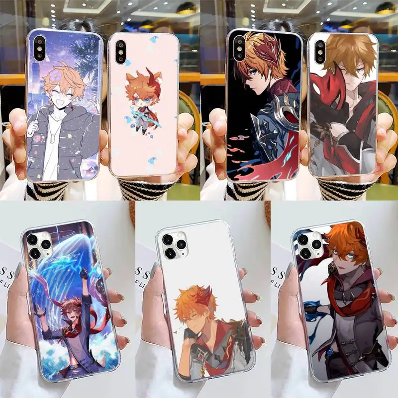 Tartaglia Childe Genshin Impact Phone Case for iPhone 11 12 13 mini pro XS MAX 8 7 6 6S Plus X 5S SE 2020 XR cover