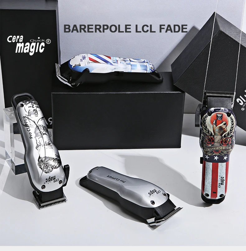 Cordless Hair Cutting Machine Hair Clippers Electric Rechargeable Washable Hair Trimmer Men Barber Bread Hair Shaver