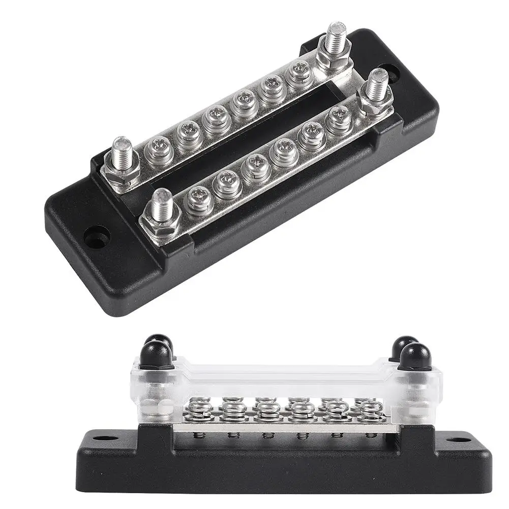 12 Terminal Bus Bar Anti-rust Durable Power Distribution Terminal Block for Car Boat Caravan