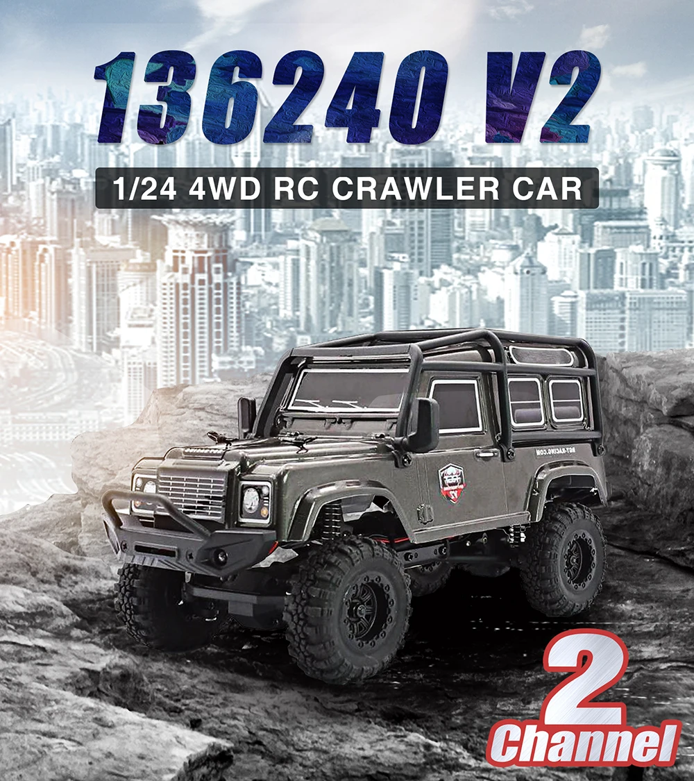 SURPASS HOBBY RGT 136240 V2 1/24 RC Car RTR 15km/h Remote Control 4WD Crawler Car Off Road Vehicle Models Boy Toys Gifts