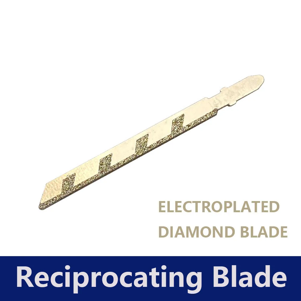 10pcs 100mm 4 ''Diamond Jig Saw lame bordo laterale con gambo a T per taglio granito piastrellatura in muratura