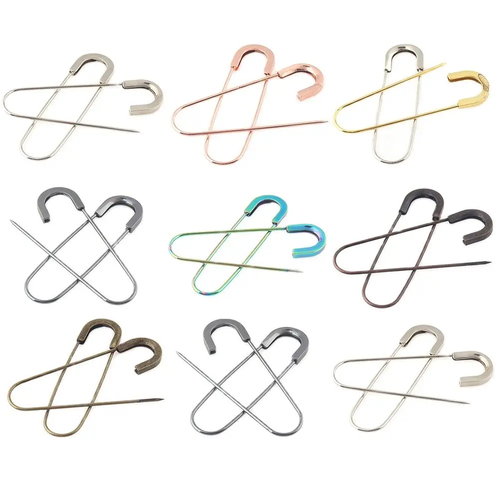 6 PCS Craft Large Safety Pin Deluxe Brooch Kilt Scarf Pin for Shawl Tag Fastening Jewellery Sewing Clothing Holder