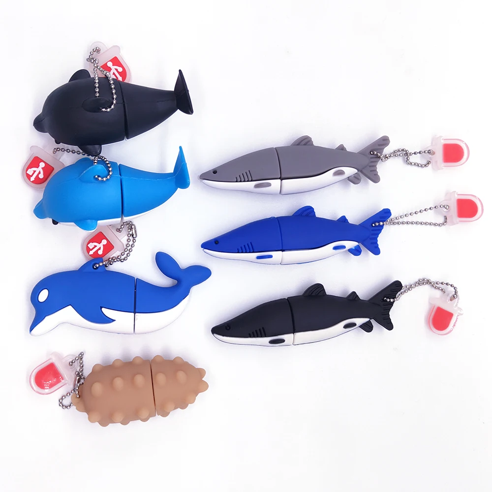 Delfin pamięć usb shark pen drive pendrive pamięć Usb pamięć Usb 4gb 8gb 16gb 32gb 64gb 128gb napęd Usb prezenty ogórek morski