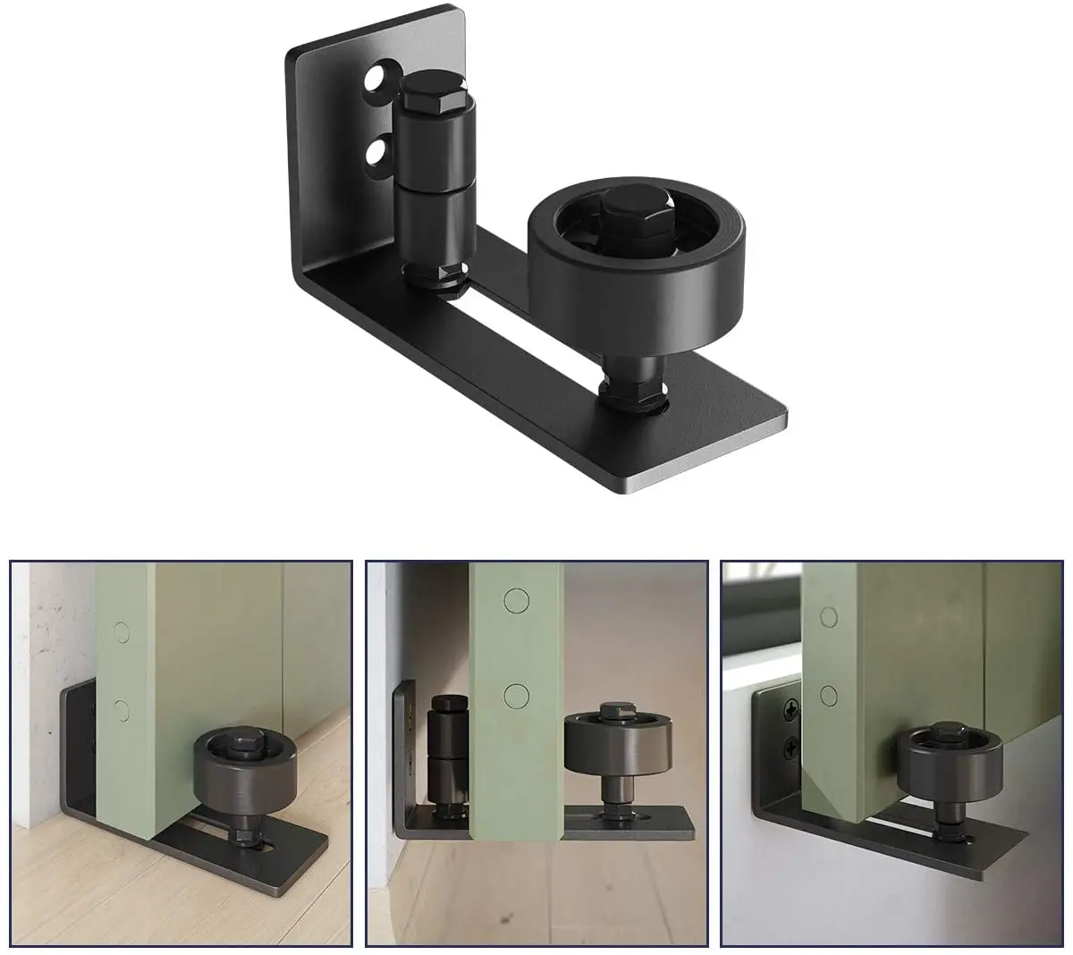 

1set Door Stopper Black Carbon Steel Hardware Cale Porte Sujeta Puertas Door Stop Tope Puerta Door Buffer With Screws Fermaporta