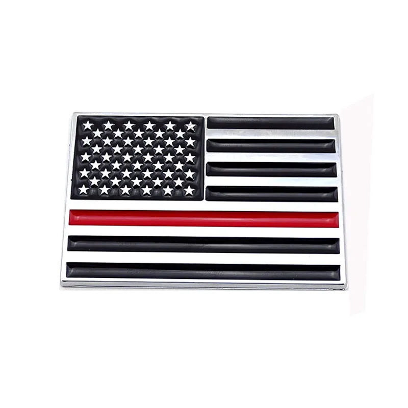 The United States of american flag police firefighters emblem badge logo sticker decal for car truck auto bike