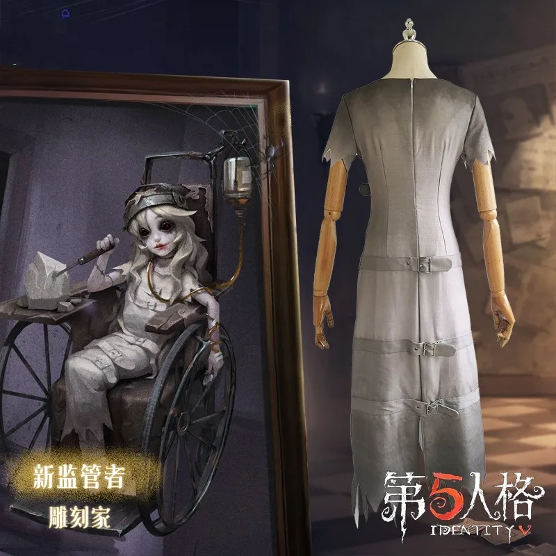 Game Identity V Cosplay Costumes Hunter Sculptor Galatea Cosplay Costume Original Skin Uniforms Suits Clothes Women Dresses