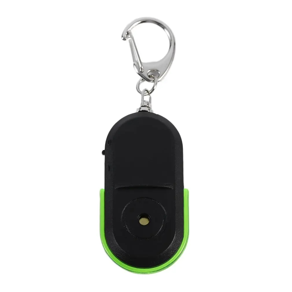 New Portable Size Keychain Old People Anti-Lost Alarm Key Finder Wireless Useful Whistle Sound LED Light Locator Finder Keychain