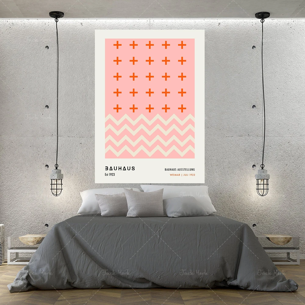 Bauhaus Art Exhibition poster, Bauhaus Exhibition print, Bauhaus Print, Walter Gropius