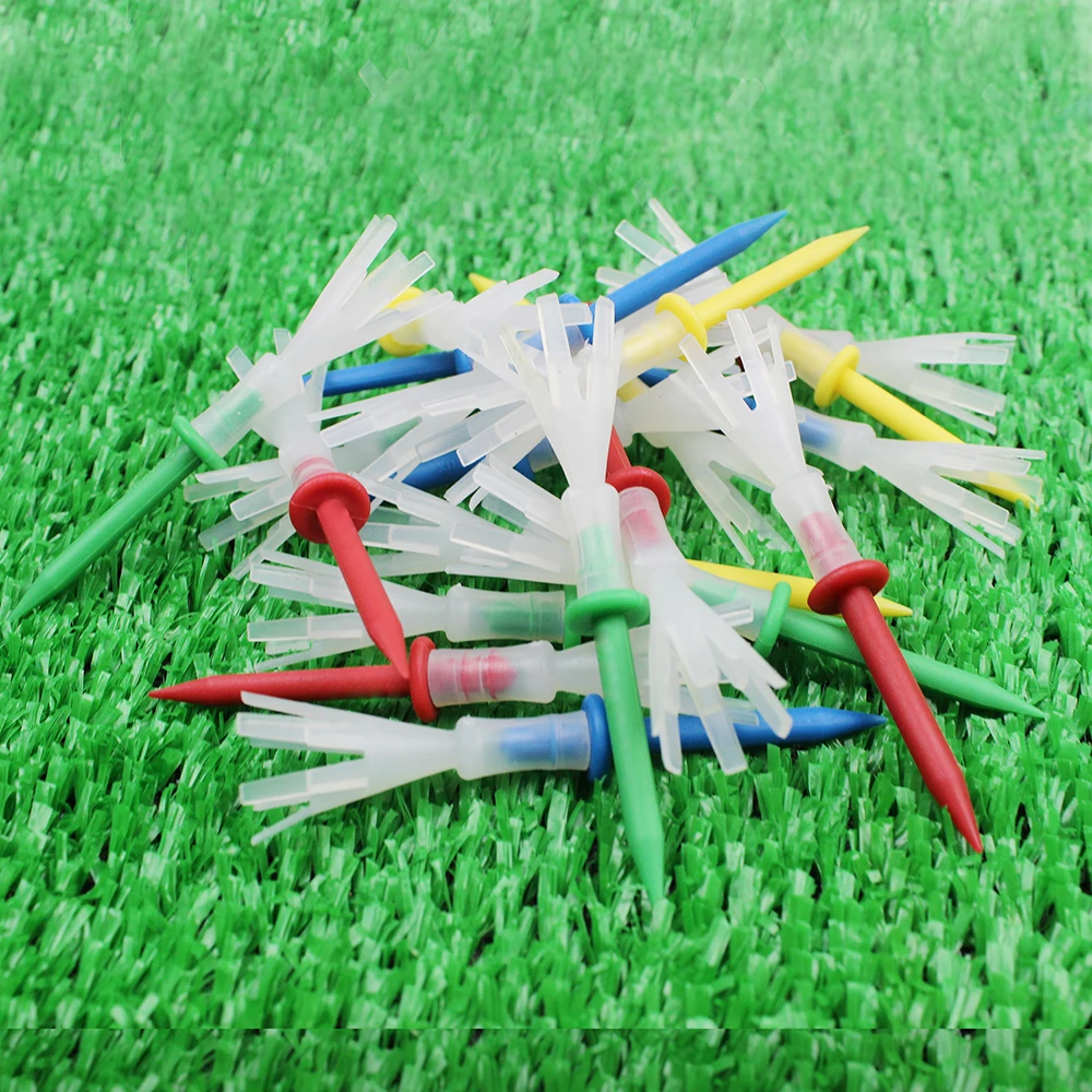 12Pcs Prong Golf Tees Plastic 70 83MM Less Friction Supplies