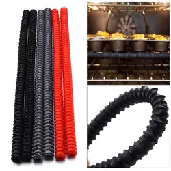 Silicone Threaded Oven Shelf Edge Protector Guard High Temperature Heat Resistant Strip Rack Shield Burn Protector Rack Cover