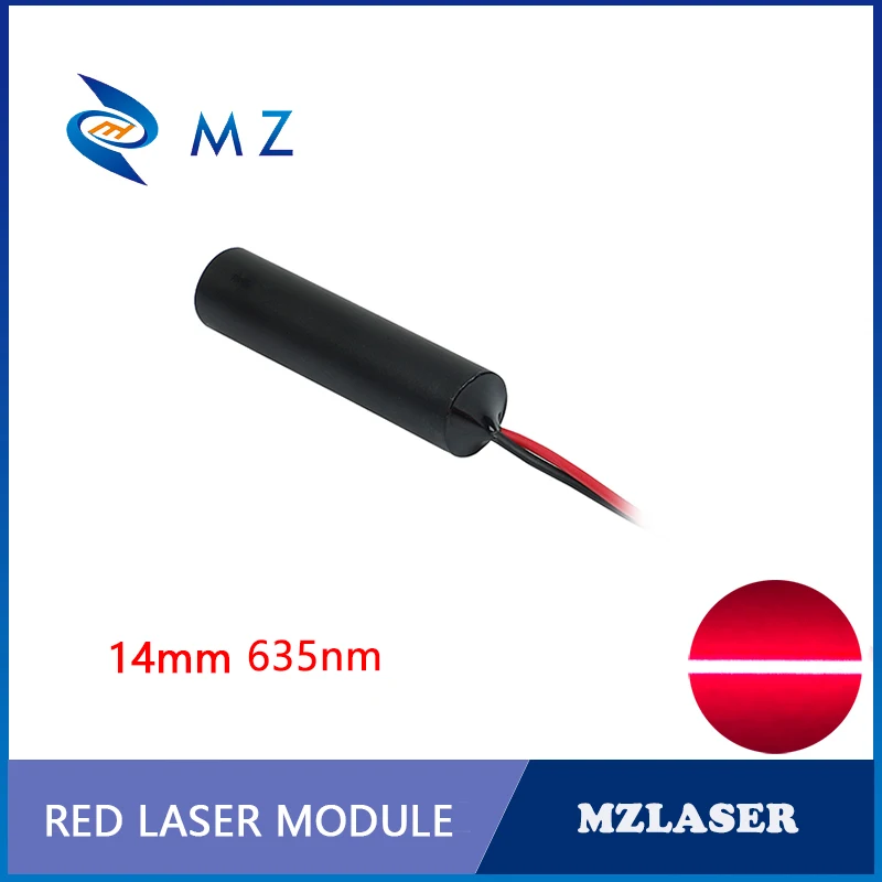 Alta qualità D14mm 635nm 10mw Line modulo Laser APC Circuit Driver modulo Laser rosso grado industriale