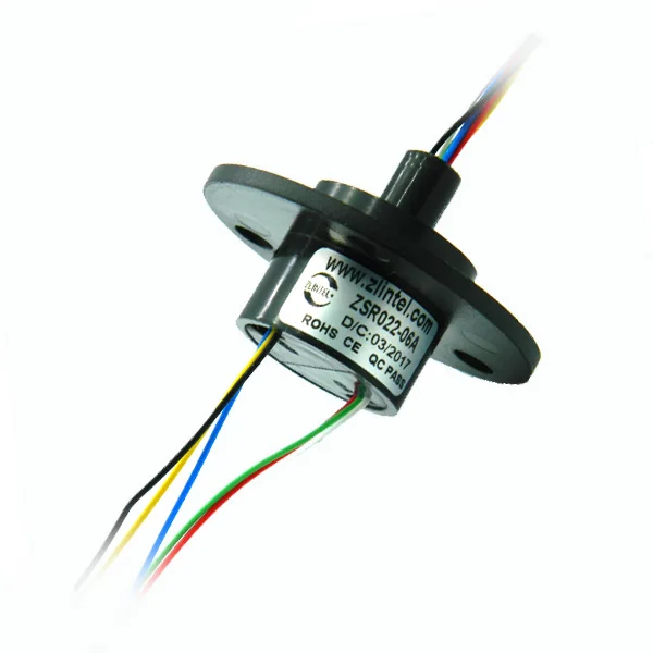 2A  6 Channel Slip Ring Rotating Connector slip-rings For PTZ monitoring  Stage lights  Accessories