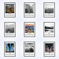 Vietnam, Japan, Great Wall of China, Korean temples, India, skyscrapers, Osaka, Japan, Russia landscape travel posters