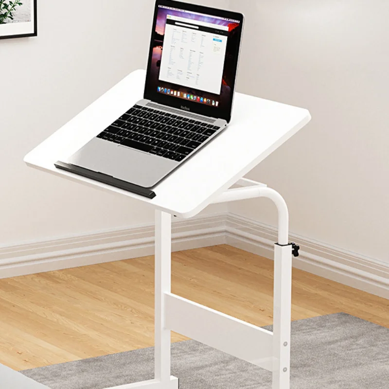 Lazy Bedside Tables Computer Desk Table Shelves White Stand Riser Computer Desk L Shaped Mesa Plegable Office Furniture OF50CC