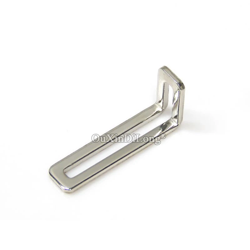 HOT 50PCS Metal L Furniture Reinforced Corner Braces 3mm Thicken Connecting Fittings Board Shelf Support Brackets Nickel Plated