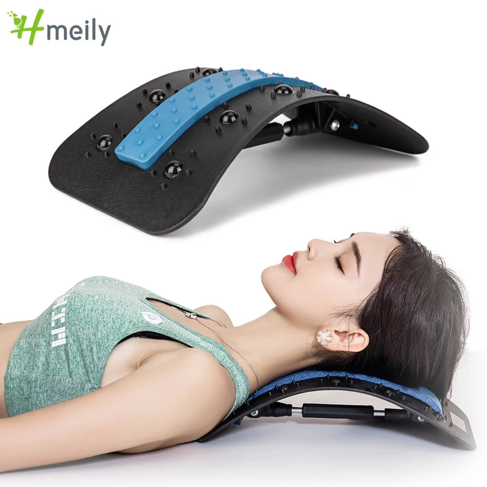 Back Massager Stretcher Neck Massage Aesthetic Stretcher Cervical Pillow Masajeador Spine Bridge Back Posture Lumbar Pain Relief