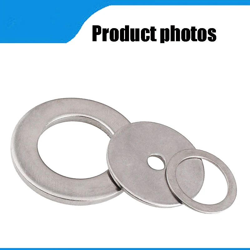 304 stainless steel gasket ultra-thin metal screw flat washer standard increase thickening meson washer M2 M3 M5 M M8 M10 M20