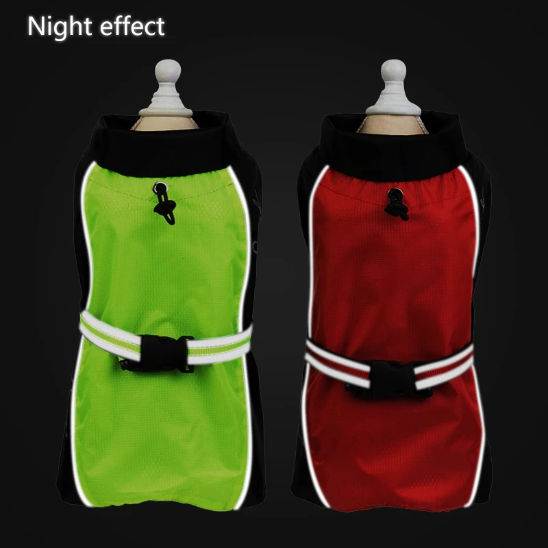 Small Dog Raincoat Winter Dog Clothes Waterproof Jacket Coat Night Reflective Dog Clothes Puppy Raincoat Winter Jacket Coat