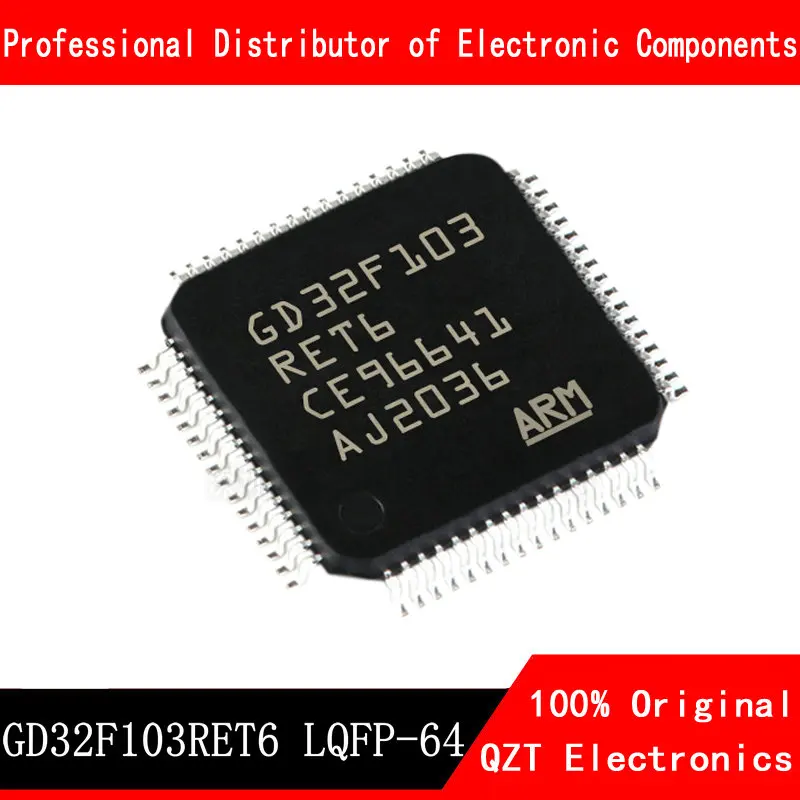 5ชิ้น/ล็อตใหม่ STM32F103RCT6 GD32F103RCT6 LQFP64ไมโครคอนโทรลเลอร์ MCU ในสต็อก