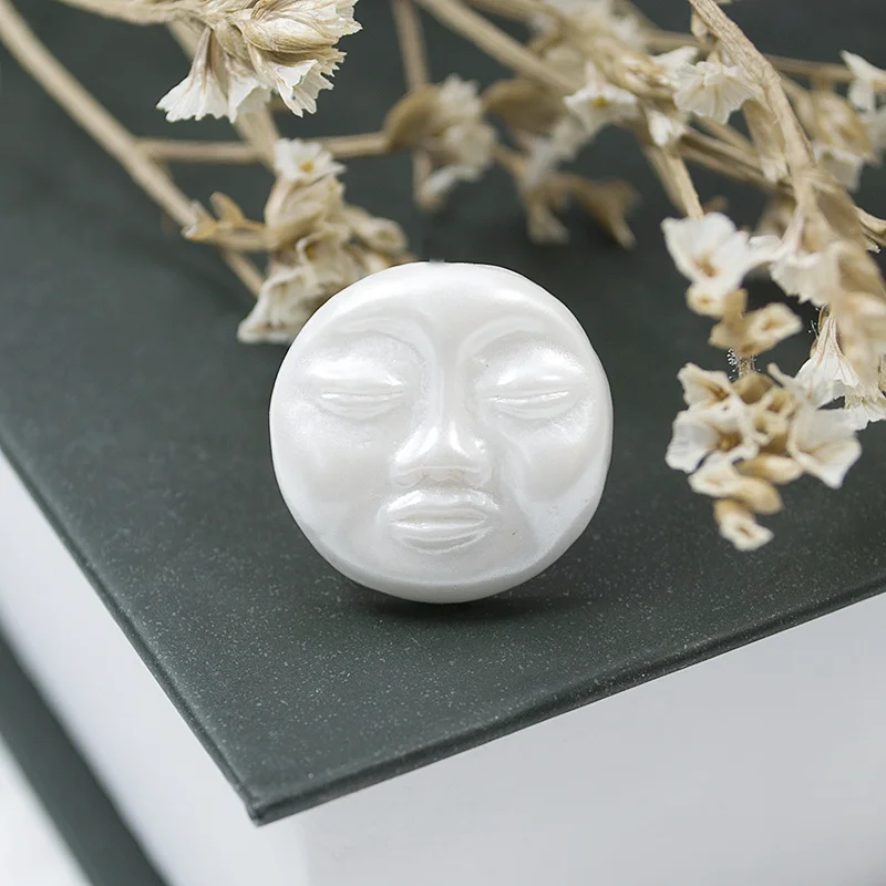 

10pcs 16.5*16.5mm Halloween Punk Skull Baroque Style Man Face Flatback Resin Cabochons for DIY Jewelry Making Hair Accessories