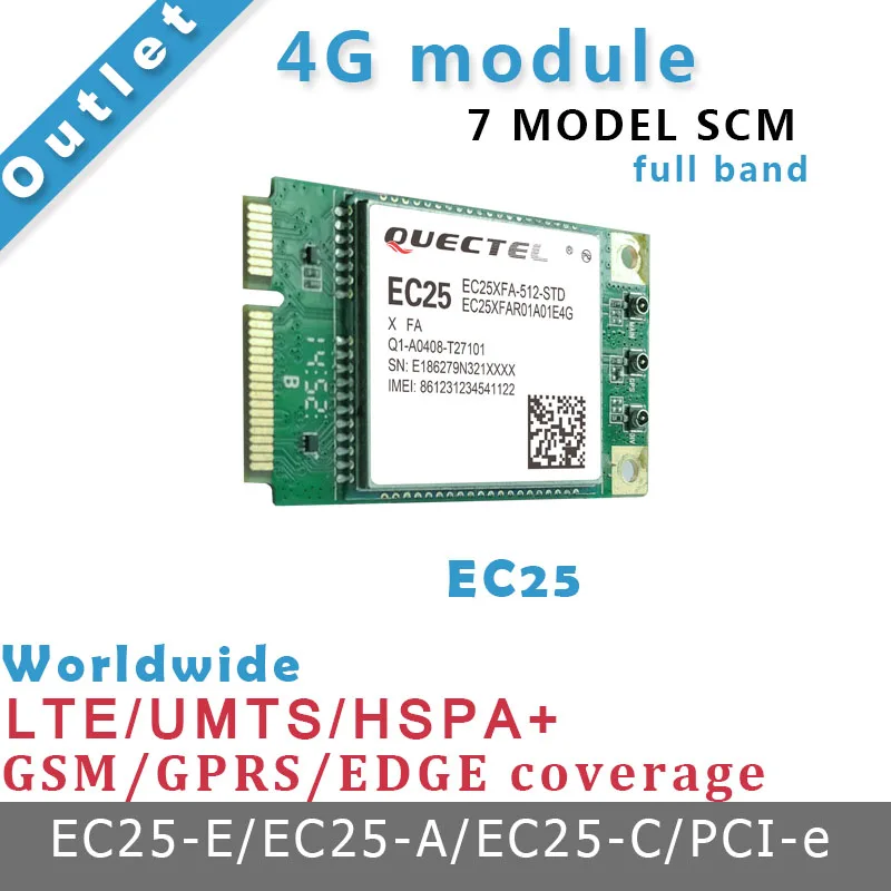 Quectel EC25 4G Module 4G development board Net Path PCIE interface 7 MODEL SCM work with cubieAIO A20 Demo board