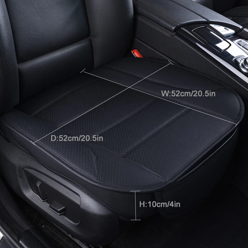 Ultra-Luxury Car Seat Protection Single Seat Without Backrest PU Senior Leather Car Seat Cover For Most Four-Door Sedan&SUV