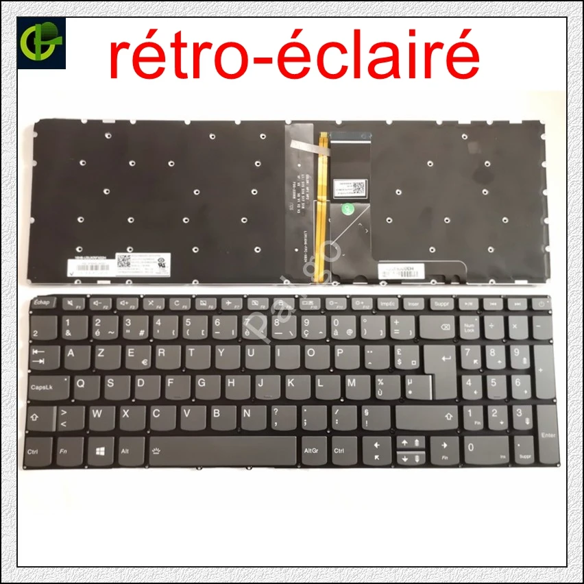 

French Backlit Azerty Keyboard for Lenovo 320-17AST 320-17IKB 320-17ISK 320-17ABR 330-15IKB 330-17IKB 330-15 330-15ASt FR