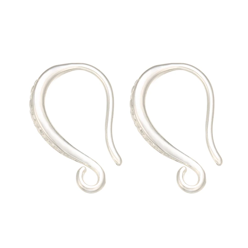 ZHUKOU two pair 10x15mm gold color brass simple earrings hooks for women DIY handmade accessories for jewelry model: VE98