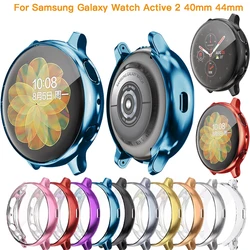 Case For Samsung Galaxy Watch Active 2 40mm 44mm Bumper Full Coverage Ultra-thin TPU Silicone Shell Smart Watch Protection Cover