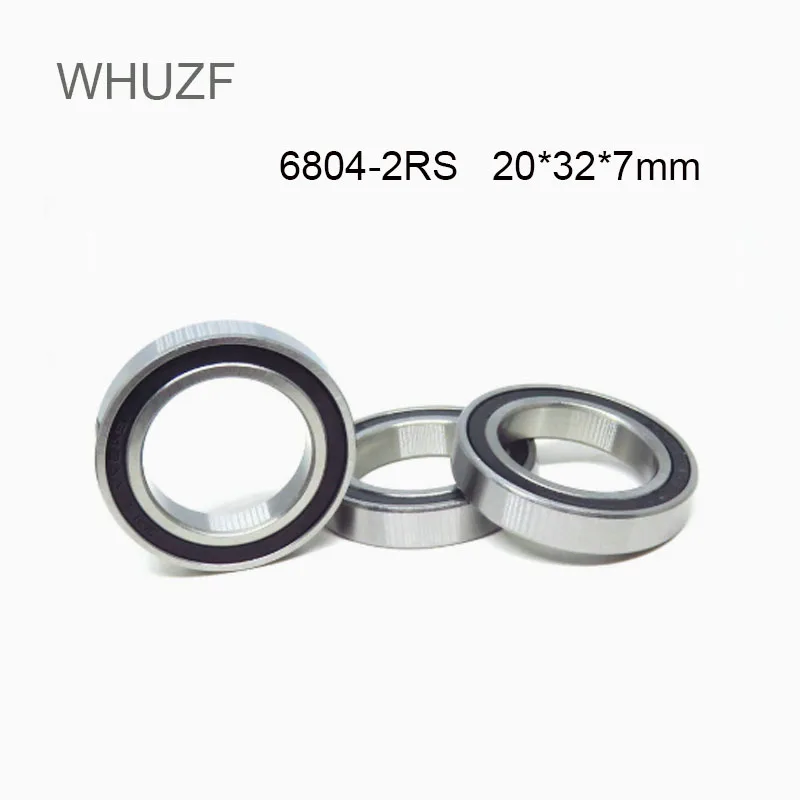 WHUZF Free Shippiing 6804 2RS Bearing 20*32*7 mm 10/20Pcs ABEC-1 Metric Thin Section 61804RS 6804 RS Ball Bearings 6804RS