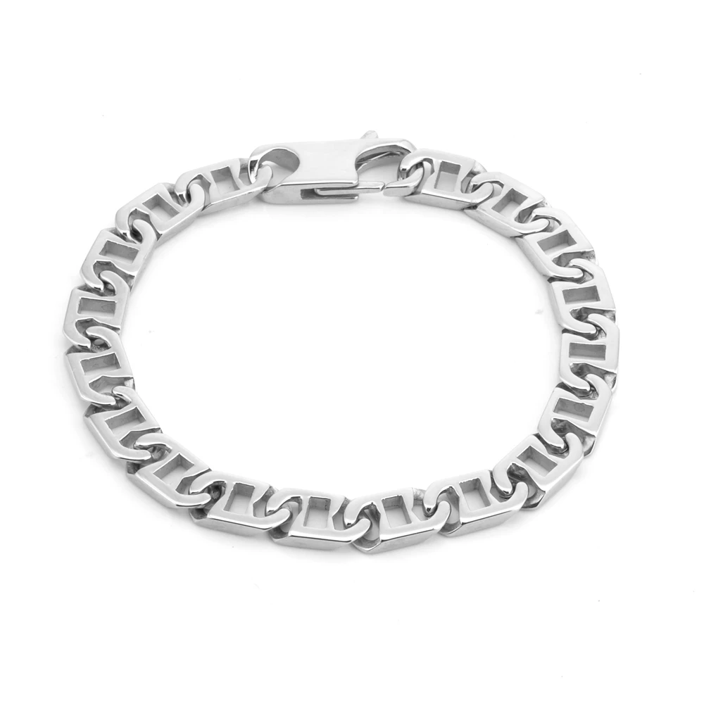 Trendy 7.5inch Small Hand Chain bracelet Bangels for Men Simple fashion Stainless Steel Jewelry Boys bracelet gift B331