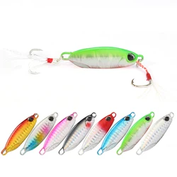 Metal Jig Fishing Lure 10g-30g Trolling Hard Bait Bass Fishing Bait Tackle Trout Slow Jigging Lures Jigs pêche en mer Micro jig