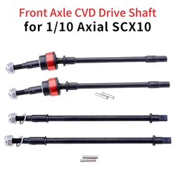 4PCS Hard Steel Front and Rear Axle CVD Drive Shaft Dogbone for 1/10 Axial SCX10 Rc Crawler Upgrade Option Parts Hop-Up