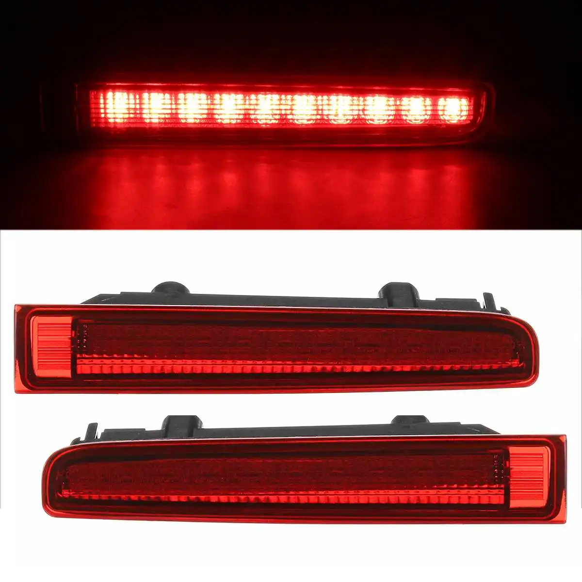 High Mount Stop Lamp Signal Warning Brake Light Third Rear Barn Door red smoked Lens For VW Transporter T5 T6 Caravelle Multivan