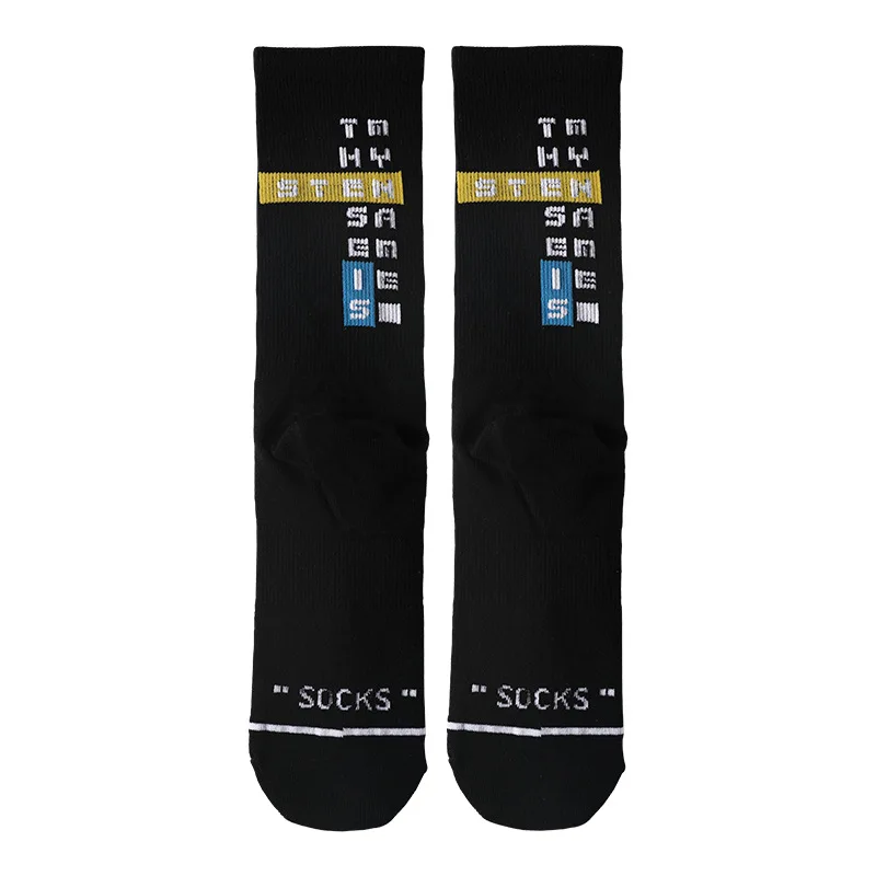 Popular logo INS print letters STEN street European hip-hop men and women in stockings sports cotton socks