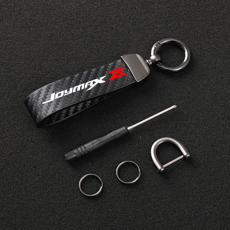 High-Grade Leather Motorcycle keychain Horseshoe Buckle Jewelry for SYM JOYMAX Z300 JOYMAXZ300 JOYMAX Z 300 CNC