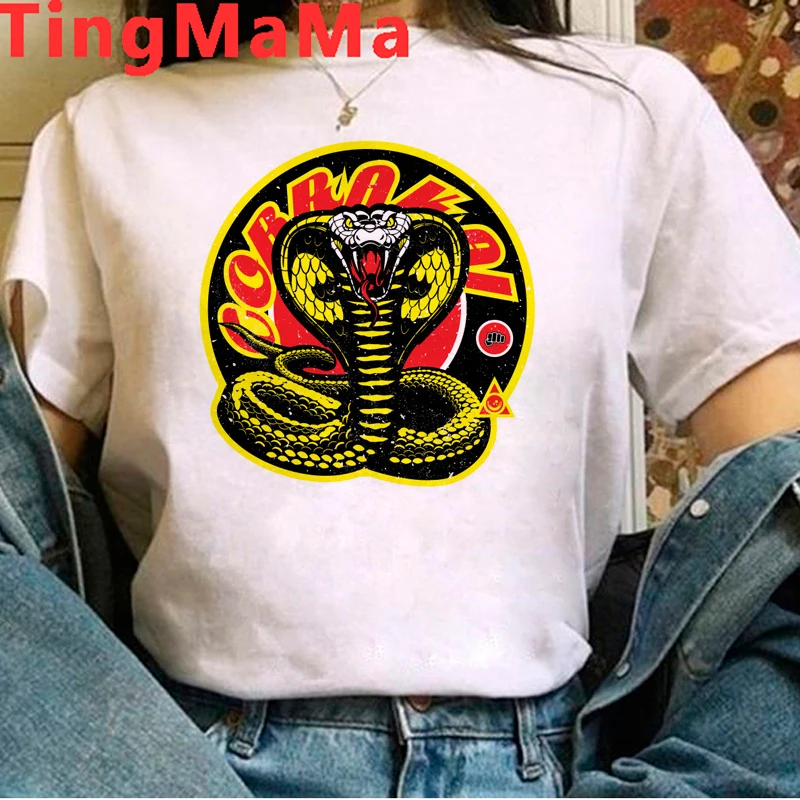 Hot Karate Cobra Kai T Shirt Men Kawaii Harajuku Summer Tops Cartoon Graphic Tees Funny Grunge Aesthetic T-Shirts Unisex Male