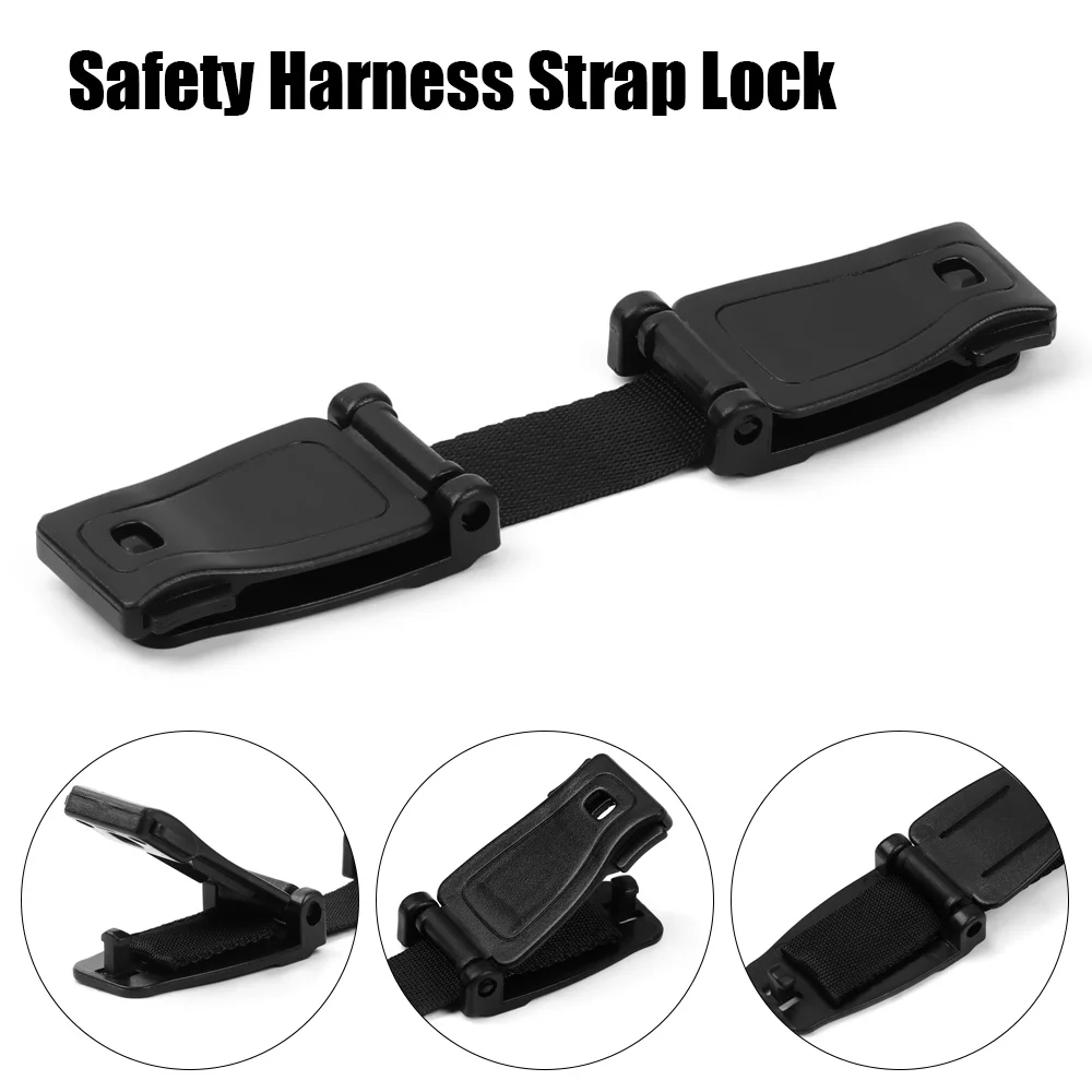 Car Seat Belt Adjustable Strap Highchair Safety Harness Strap Lock Anti Escape Child Baby Chest Clip Travel Car Backpack Clip