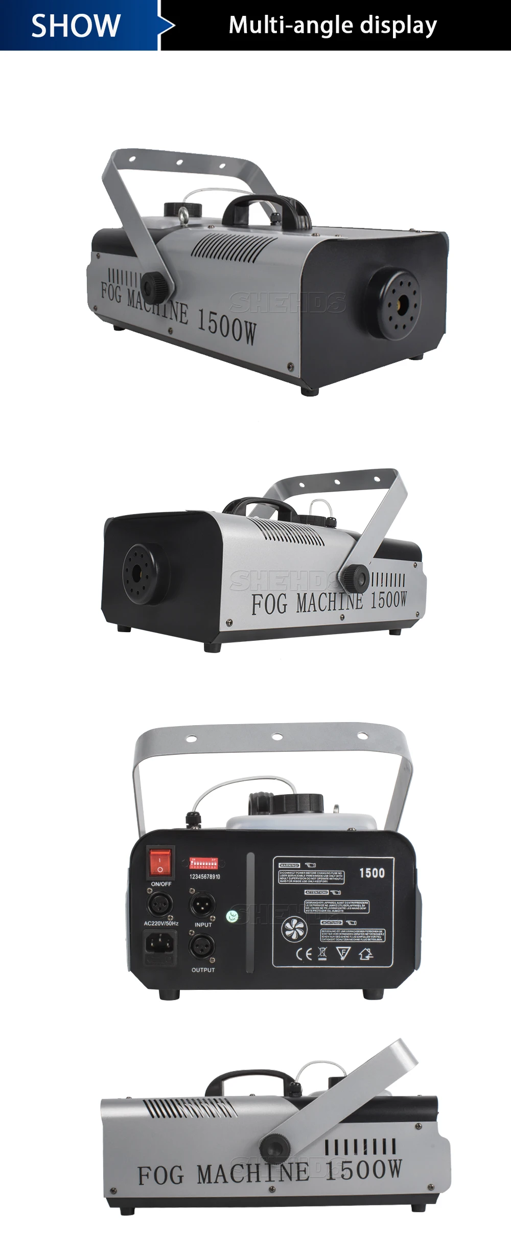 1500W DMX Nebel Maschine Drahtlose Fernbedienung Fogger Für Party DJ Disco Hochzeit Konzert DMX512 Nebel Maschine – Detail 6