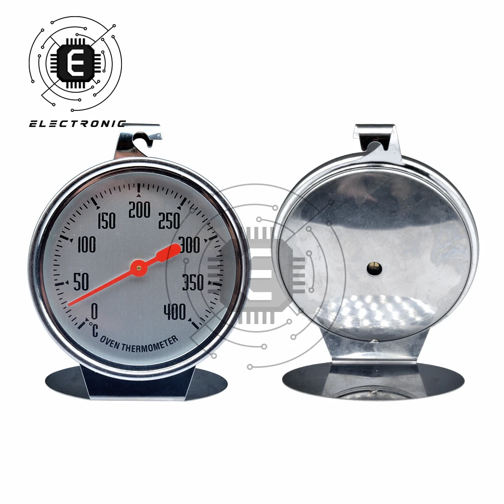 0-400 Degree Stainless Steel Barbecue BBQ Smoker Grill Oven Thermometer Temperature Gauge Celsius Household Thermometers