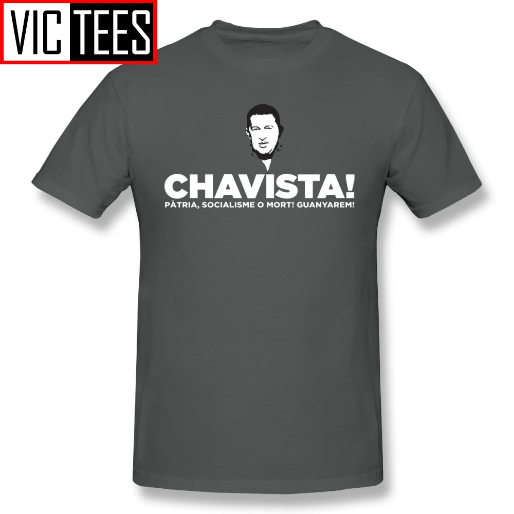 Mens Hugo Chavez T Shirts Chavista T-Shirt Cute Tee Shirt Printed Summer 100% Percent Cotton Men Plus size Tshirt