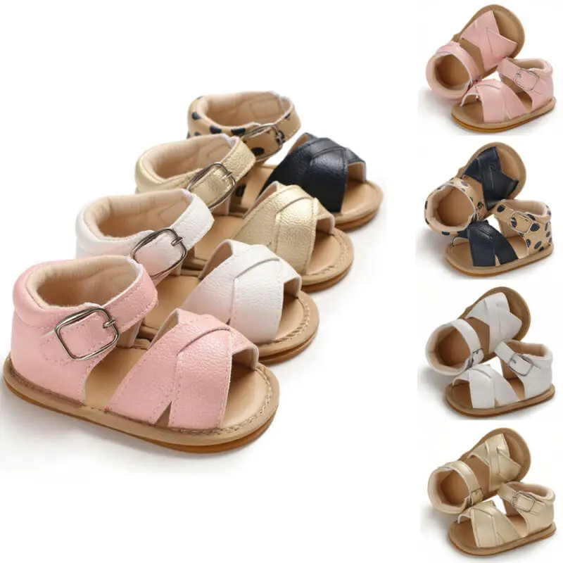 Breathable Summer Baby Kid Boy Girl Sandals Prewalker Newborn Leather Soft Sole Crib Shoes Cute Lovely Baby Shoes