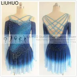 Figure Skating Dress Girls Customized Competition Ice Skating Skirt Women Kids Gymnastics Performance Dance Costumes Wholesale