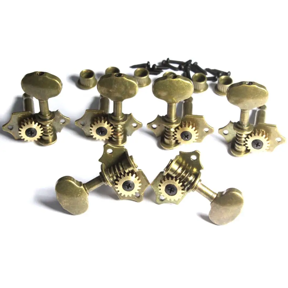 A Set of 3L3R Retro Copper Guitar Tuning Pegs Tuners Machine Heads