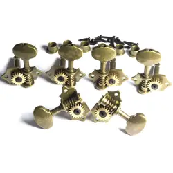 A Set of 3L3R Retro Copper Guitar Tuning Pegs Tuners Machine Heads