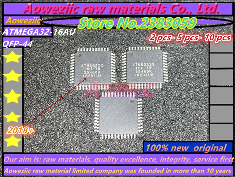 Aoweziic 2018+ 100% new original ATMEGA32-16AU ATMEGA32   ATMEGA32A   ATMEGA32L-8AU ATMEGA32L  QFP-44 MCU controller