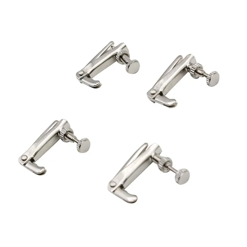 

4pcs Copper Nickel Alloy Silver Violin Tuner Fine Tuners Spinner String Adjuster Violin Accessories for 3/4 & 4/4 Violin