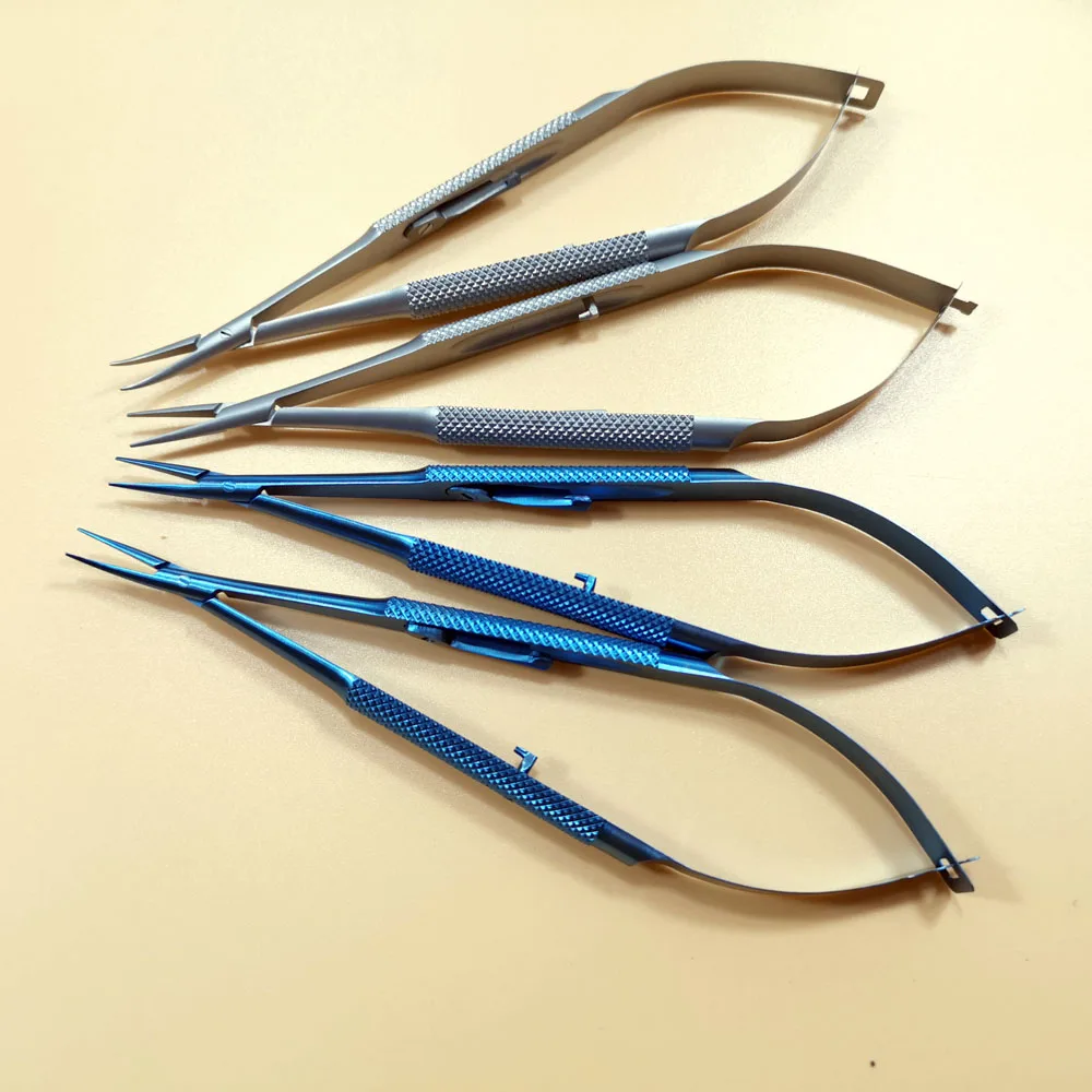 140mm Surgical Dental Castroviejo Needle Holders Curved/ Straight head Tool For Dentist