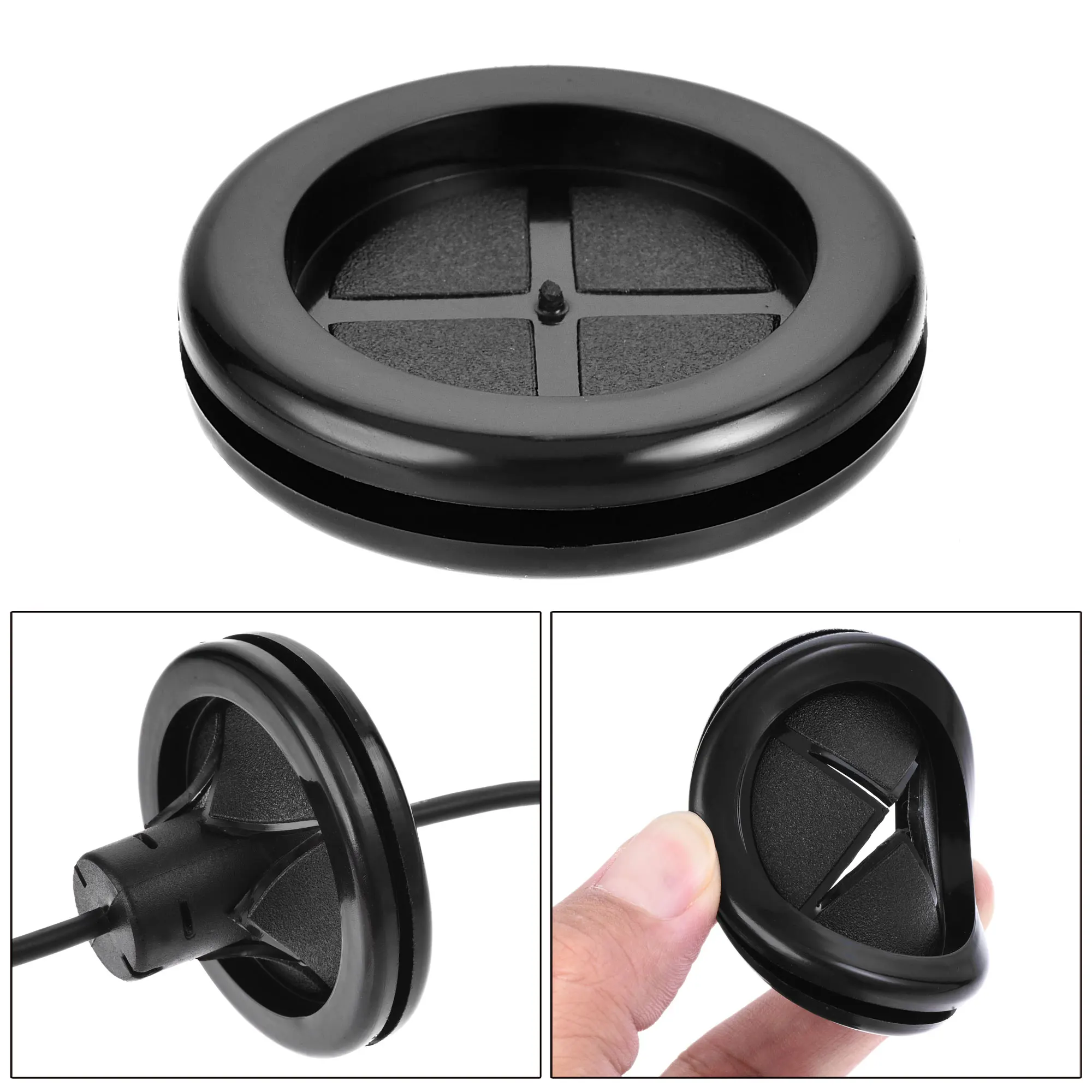 4Pcs Double-Sided Rubber Grommets Ring Rubber Wiring Grommets Hole Plug Electrical Wire Gasket Hole Dia 35mm for Wire Protection